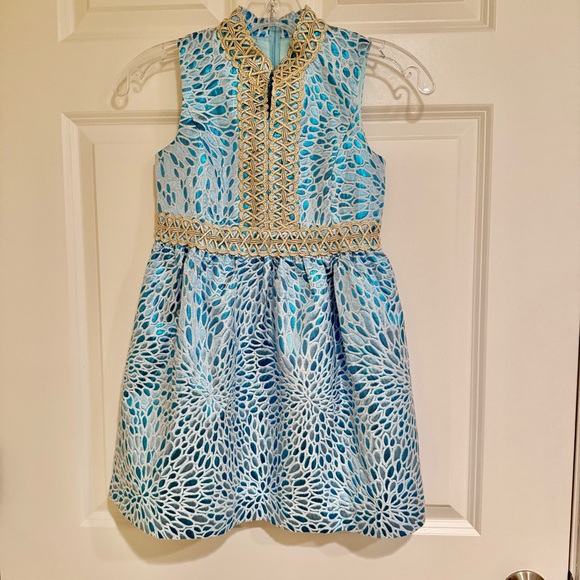 NEW LILLY PULITZER MINI FRANCI DRESS BERMUDA BLUE LAGOON - Picture 3 of 15